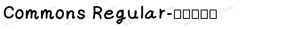 Commons Regular字体转换